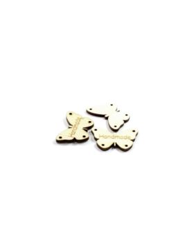Zawieszki do przyszywania drewniane - 40 mm - motyl - Handmade - 10szt./opak.