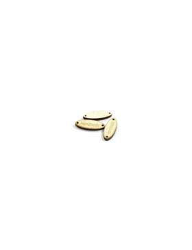 Zawieszki do przyszywania drewniane - 20 mm - owal - Handmade - 20szt./opak.