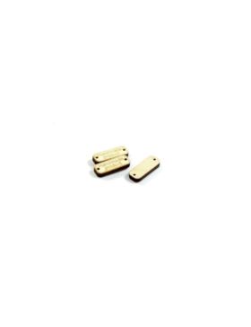 Zawieszki do przyszywania drewniane - 20 mm - prostokąt - Handmade Product - 20szt./opak.