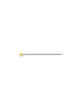 Szpilki z szklanymi żółtymi główkami PRYM - 0,60x43 mm - 029160 - 40g/opak.