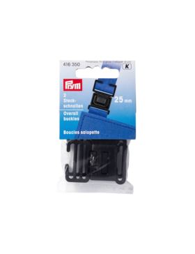 Klamra plastikowa płaska PRYM - 25 mm - czarna - 416350 - 2szt./opak.