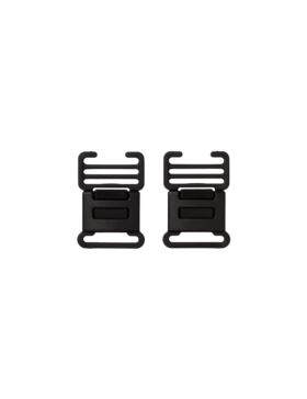 Klamra plastikowa płaska PRYM - 25 mm - czarna - 416350 - 2szt./opak.