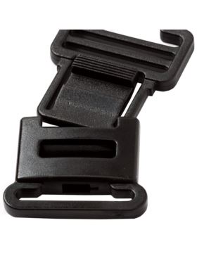 Klamra plastikowa płaska PRYM - 25 mm - czarna - 416350 - 2szt./opak.