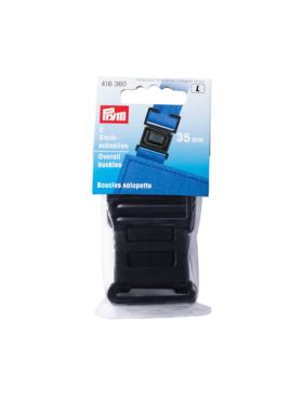 Klamra plastikowa płaska PRYM - 35 mm - czarna - 416360 - 2szt./opak.