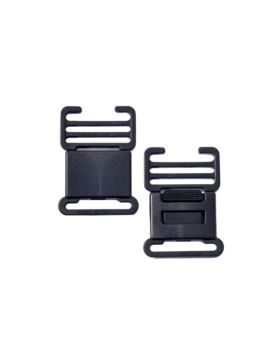 Klamra plastikowa płaska PRYM - 35 mm - czarna - 416360 - 2szt./opak.