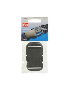 Klamra plastikowa do paska PRYM - 30 mm - czarna - 416356