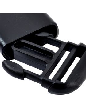 Klamra plastikowa do paska PRYM - 30 mm - czarna - 416356