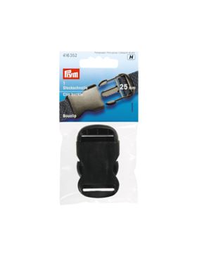 Klamra plastikowa do paska PRYM - 25 mm - czarna - 416352