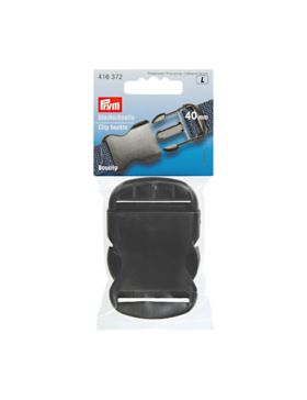 Klamra plastikowa do paska PRYM - 40 mm - czarna - 416372