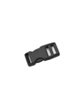 Klamerki zatrzaskowe regulowane plastikowe - 10 mm - czarne - 20szt./opak.