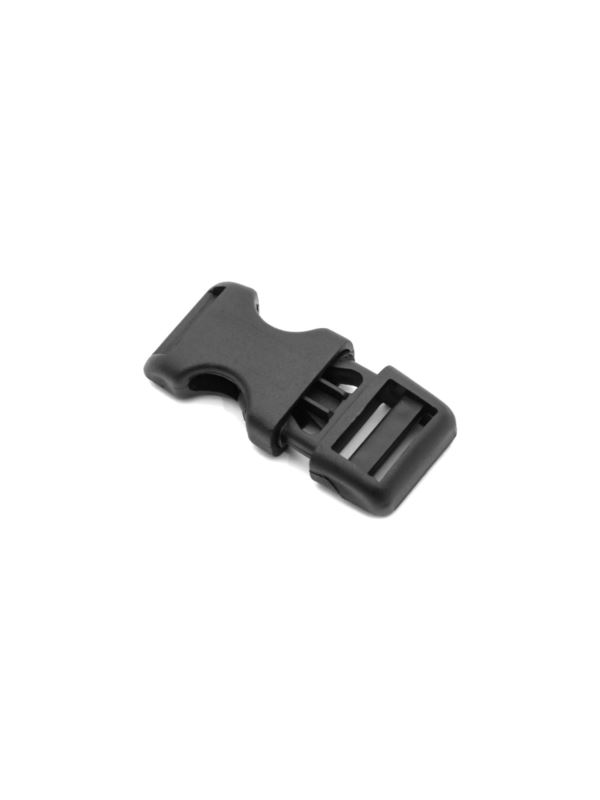 Klamerki zatrzaskowe plastikowe - 15 mm - czarne - 20szt./opak.