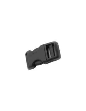 Klamerki zatrzaskowe plastikowe - 15 mm - czarne - 20szt./opak.
