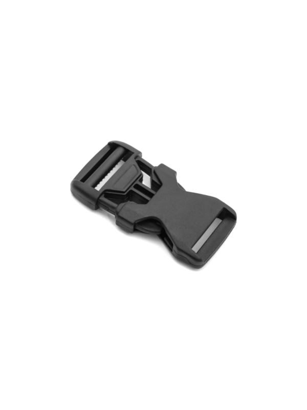 Klamerki zatrzaskowe plastikowe - 20 mm - czarne - wzór 2 - 20szt./opak.