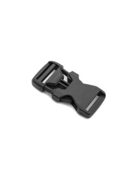 Klamerki zatrzaskowe plastikowe - 20 mm - czarne - wzór 2 - 20szt./opak.