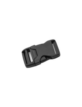 Klamerki zatrzaskowe plastikowe - 20 mm - czarne - wzór 2 - 20szt./opak.