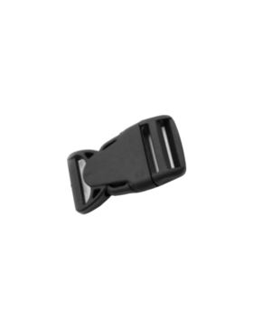 Klamerki zatrzaskowe plastikowe - 25 mm - czarne - wzór 3 - 20szt./opak.