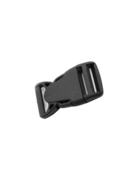 Klamerki zatrzaskowe plastikowe - 30 mm - czarne - wzór 3 - 20szt./opak.