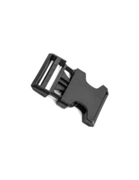 Klamerki zatrzaskowe plastikowe - 40 mm - czarne - wzór 3 - 20szt./opak.