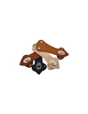 Zapięcie skórzane naturalne - Tun Short Jucht - 125 mm - Z1/TS
