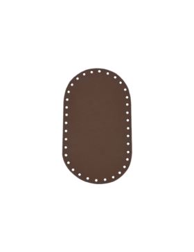 Spód do torby skórzany naturalny - Jucht - 180x100 mm (owal) - DO18-10