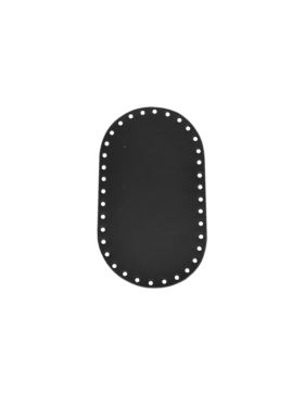 Spód do torby skórzany naturalny - Jucht - 180x100 mm (owal) - DO18-10