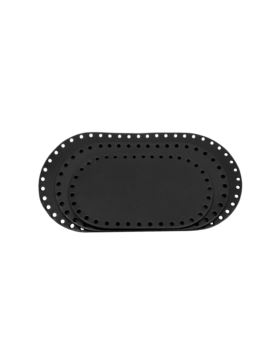 Spód do torby skórzany naturalny - Jucht - 180x100 mm (owal) - DO18-10