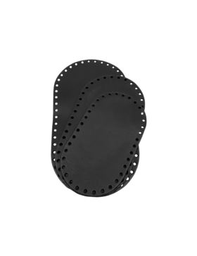 Spód do torby skórzany naturalny - Jucht - 180x100 mm (owal) - DO18-10