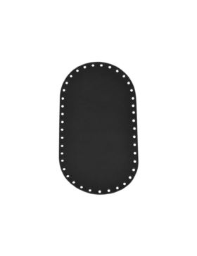 Spód do torby skórzany naturalny - Jucht - 220x120 mm (owal) - DO22-12