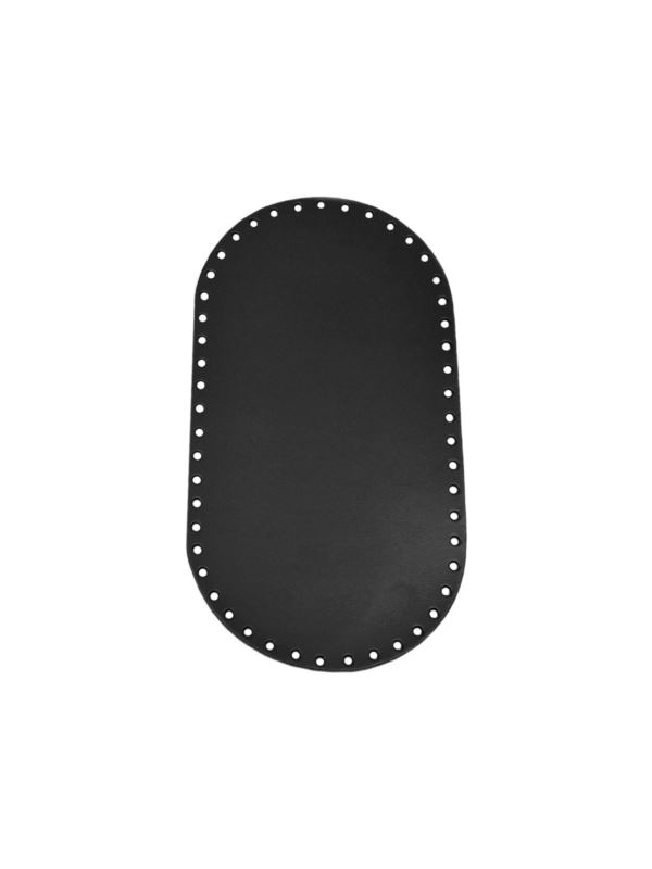 Spód do torby skórzany naturalny - Jucht - 260x140 mm (owal) - DO26-14