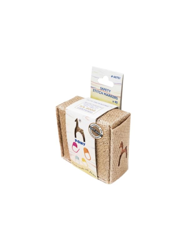 Znaczniki oczek PONY - Jute Box Mix - 60751/01 - 40szt./opak.