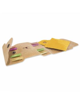 Zestaw metalowych drutów z wymiennymi żyłkami PONY - Colour Jute - 3,00-5,00 mm x 14 cm - 61068/01