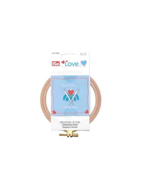 Tamborek drewniany bukowy PRYM - Love - 100 mm - 610630