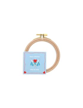 Tamborek drewniany bukowy PRYM - Love - 100 mm - 610630