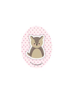 Łaty termoprzylepne drukowane - 8x11 cm - Kawanimals - 6886 - 24szt./opak.