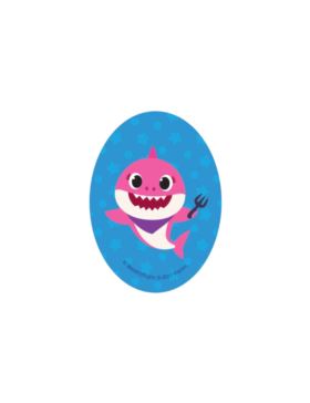 Łaty termoprzylepne drukowane - 8x11 cm - Baby Shark - 6892 - 24szt./opak.