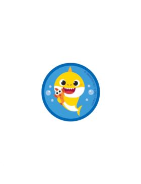 Aplikacje termoprzylepne drukowane - Baby Shark - 6893 - 24szt./opak.