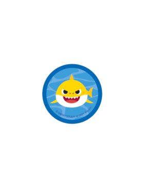 Aplikacje termoprzylepne drukowane - Baby Shark - 6893 - 24szt./opak.