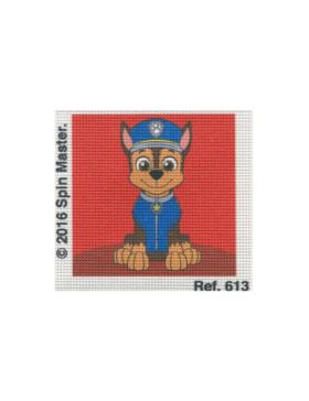 Zestaw kanwy z muliną - 12x12 cm - Psi Patrol - 613