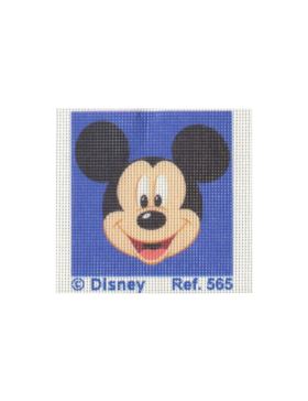 Zestaw kanwy z muliną - 12x12 cm - Myszka Mickey & Przyjaciele - 565