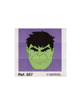 Zestaw kanwy z muliną - 12x12 cm - Avengers - 657