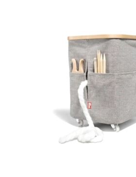 Koszyk na akcesoria na kółkach PRYM - Fold&Store - 38x26x37 cm - 612055