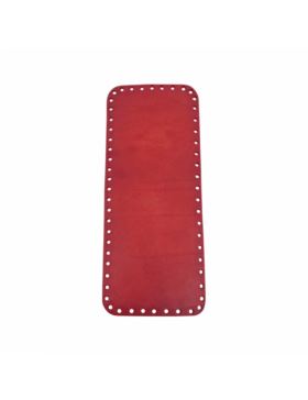 Spód do torby skórzany naturalny - Jucht - 300x120 mm (prostokąt) - DP30-12