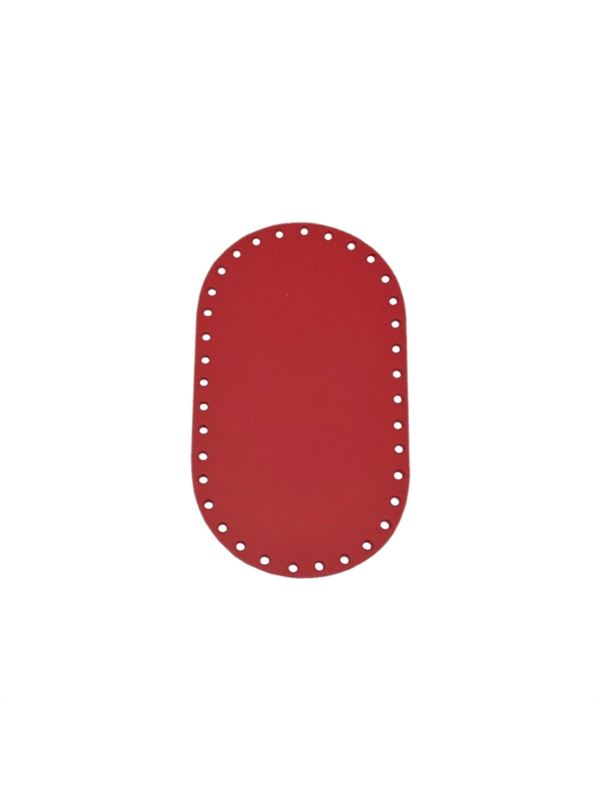 Spód do torby skórzany naturalny - Jucht - 180x100 mm (owal) - DO18-10