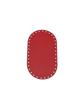 Spód do torby skórzany naturalny - Jucht - 180x100 mm (owal) - DO18-10