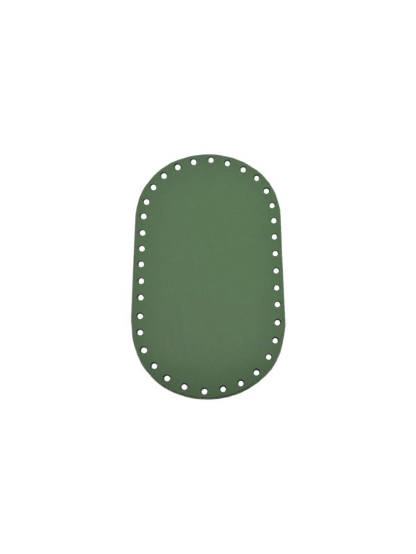 Spód do torby skórzany naturalny - Jucht - 180x100 mm (owal) - DO18-10