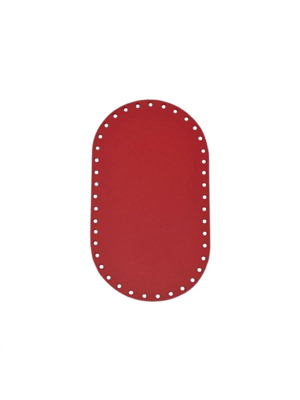 Spód do torby skórzany naturalny - Jucht - 220x120 mm (owal) - DO22-12