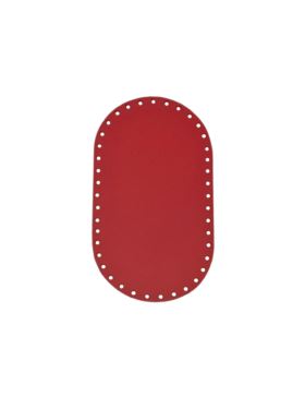 Spód do torby skórzany naturalny - Jucht - 220x120 mm (owal) - DO22-12