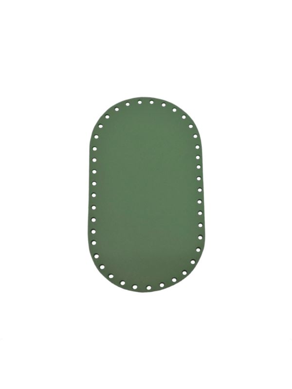 Spód do torby skórzany naturalny - Jucht - 220x120 mm (owal) - DO22-12