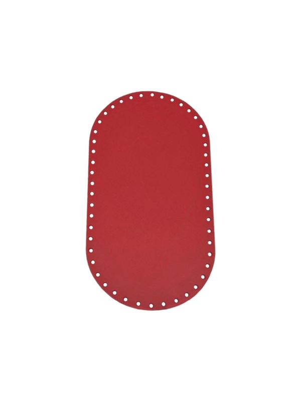Spód do torby skórzany naturalny - Jucht - 260x140 mm (owal) - DO26-14