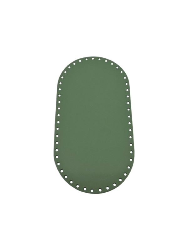 Spód do torby skórzany naturalny - Jucht - 260x140 mm (owal) - DO26-14